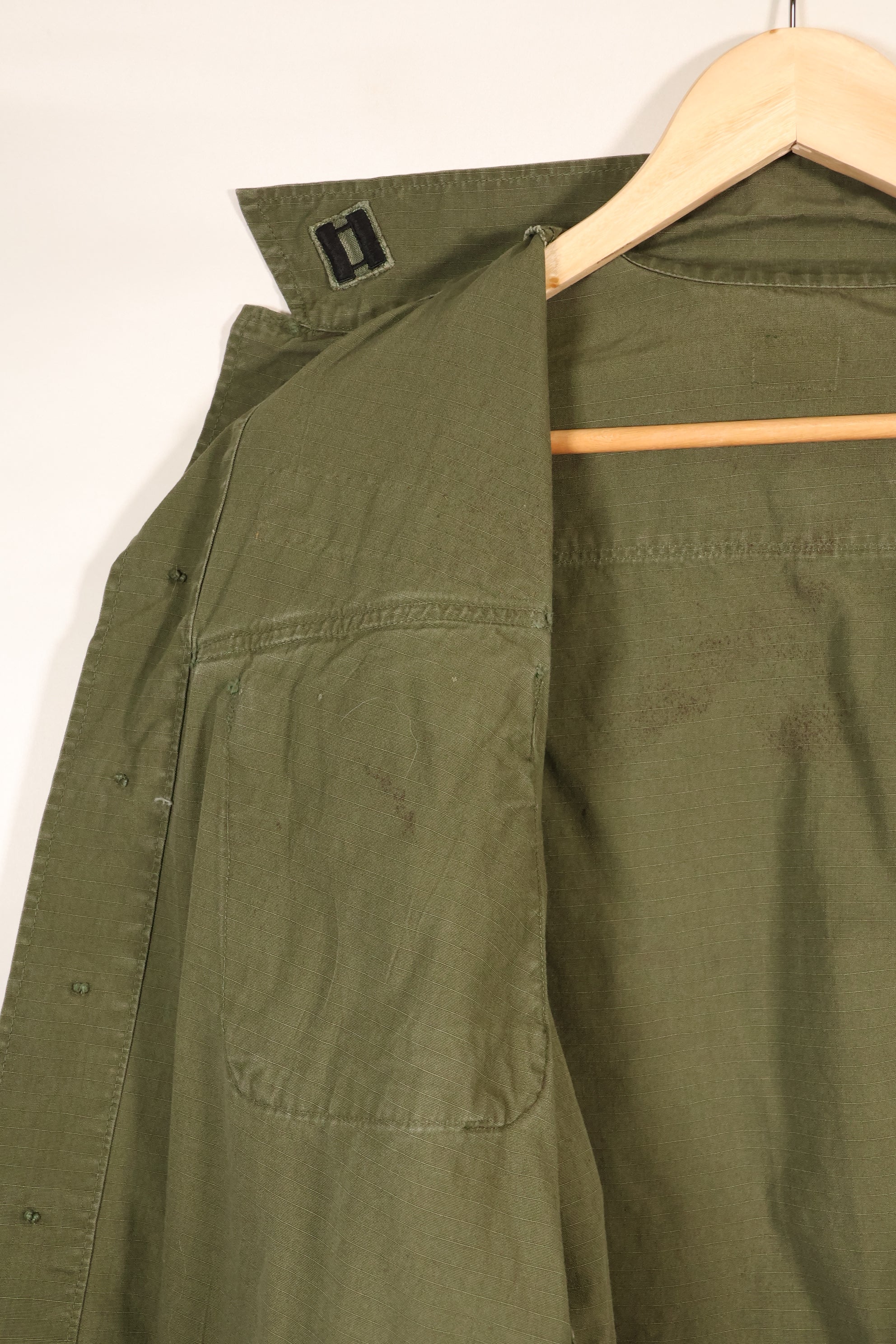 1969 Contract, Presumed S-R, 4th Model Jungle Fatigue Jacket, Patches Added Later, Used