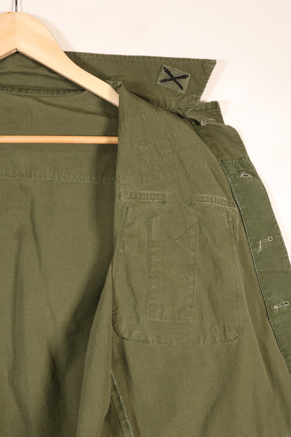 1969 Contract, Presumed S-R, 4th Model Jungle Fatigue Jacket, Patches Added Later, Used