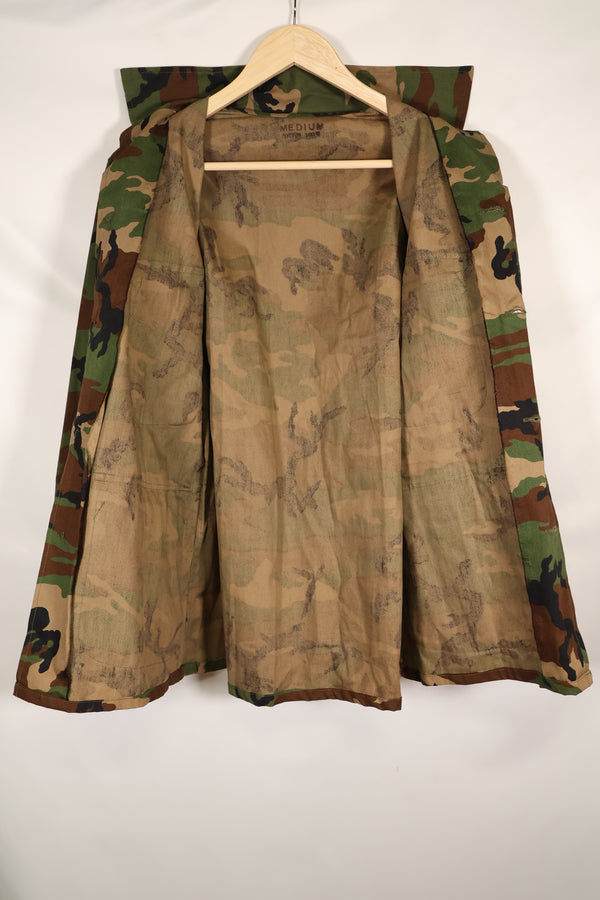 1980's Okinawa souvenir ERDL camouflage woodland camouflage locally made jacket, never used.