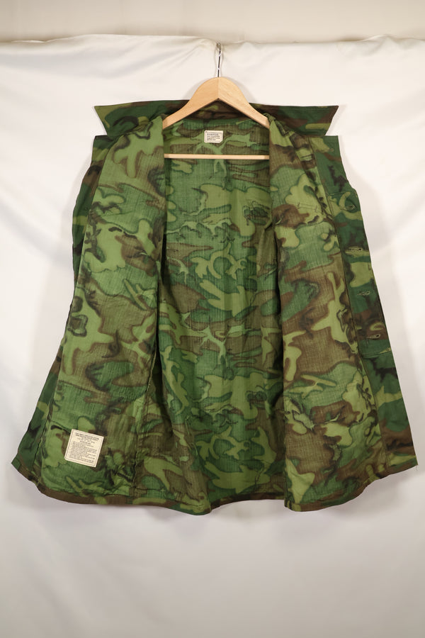 1969 Contract Deadstock M-R ERDL Green Leaf Camouflage Jungle Fatigue Jacket