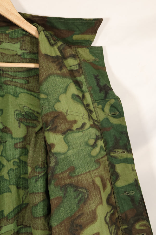 1969 Contract Deadstock M-R ERDL Green Leaf Camouflage Jungle Fatigue Jacket