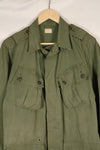Estimated 1963, Estimated S-S 1st Model Jungle Fatigue Jacket, Scratched, Used.