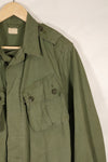 Estimated 1963, Estimated S-S 1st Model Jungle Fatigue Jacket, Scratched, Used.