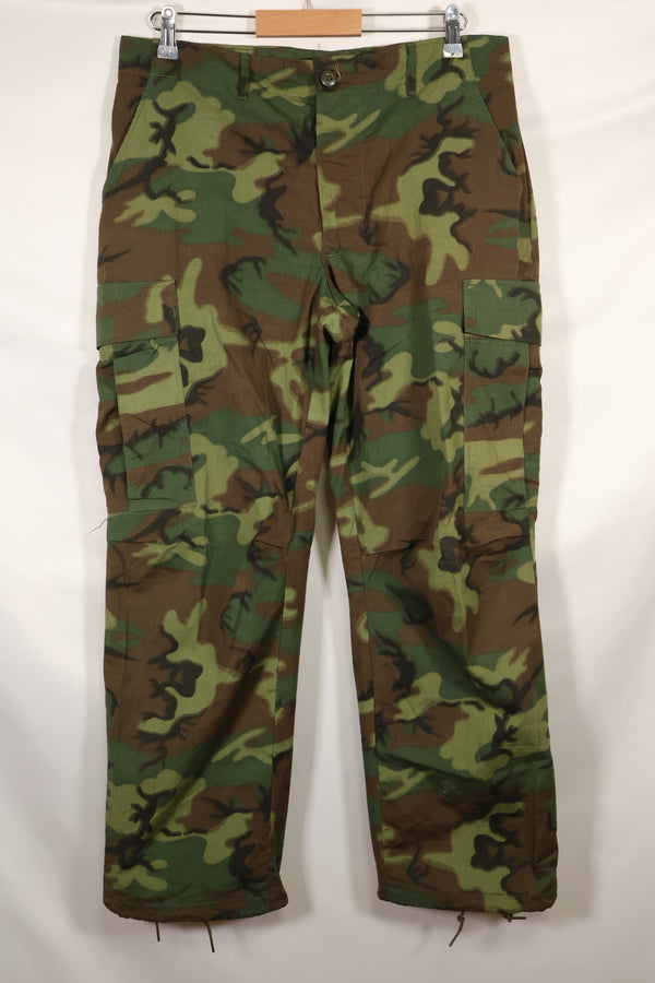 1969 Contract Deadstock M-S ERDL Green Leaf Camouflage Jungle Fatigue Pants