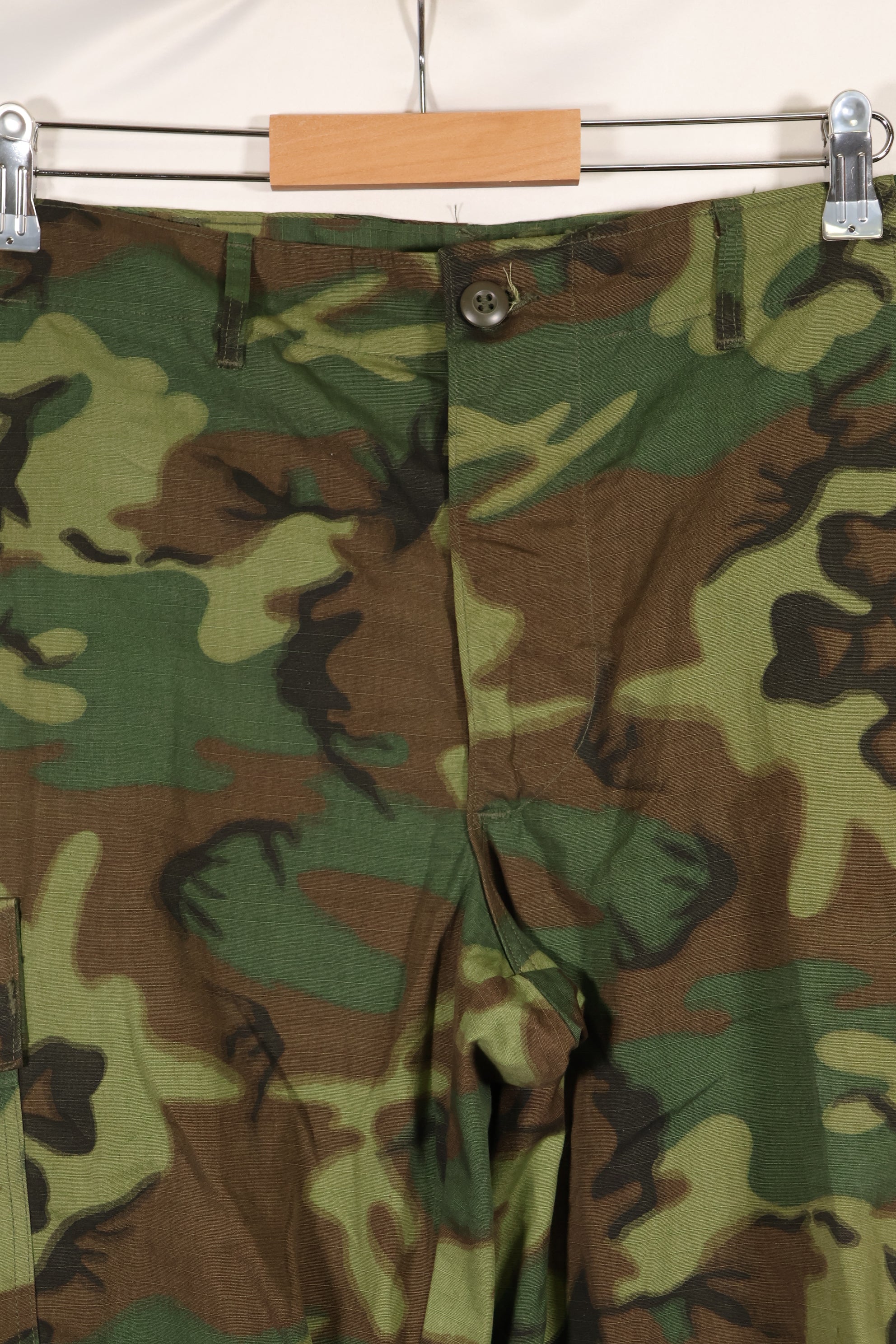 1969 Contract Deadstock M-S ERDL Green Leaf Camouflage Jungle Fatigue Pants
