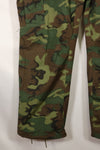 1969 Contract Deadstock M-S ERDL Green Leaf Camouflage Jungle Fatigue Pants
