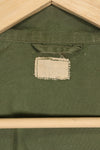 Estimated 1963, Estimated S-S 1st Model Jungle Fatigue Jacket, Scratched, Used.