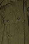 Real 1963 1st Model Jungle Fatigue Jacket, L-L, torn, repaired, used