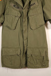 1969 Contract, S-R, U.S. Navy, PBR 4th Model Jungle Fatigue Jacket, Patch Added Later, Used