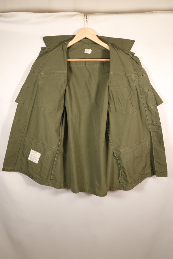 1969 Contract, S-R, U.S. Navy, PBR 4th Model Jungle Fatigue Jacket, Patch Added Later, Used