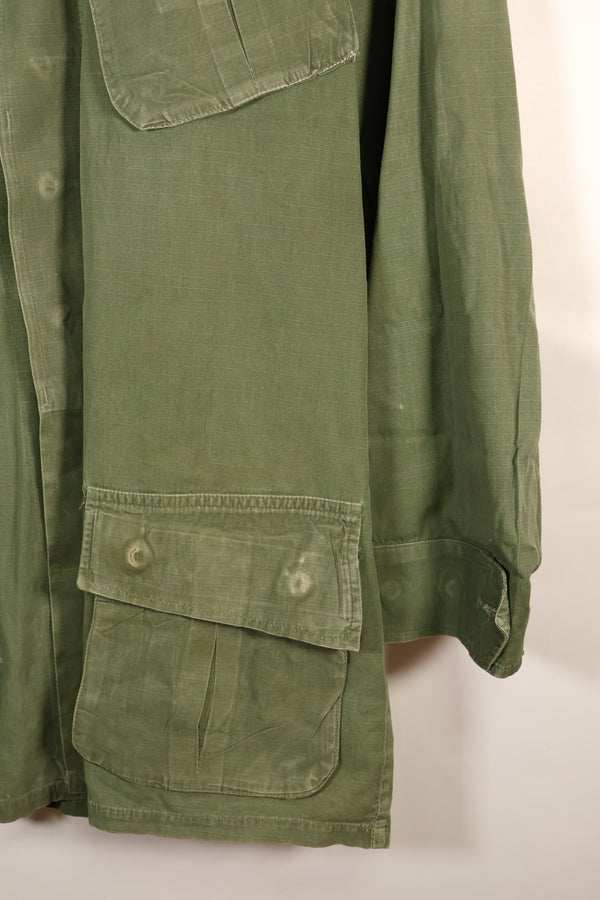 1969 Contract, M-L, 4th Model Jungle Fatigue Jacket, Patches Added Later, Used