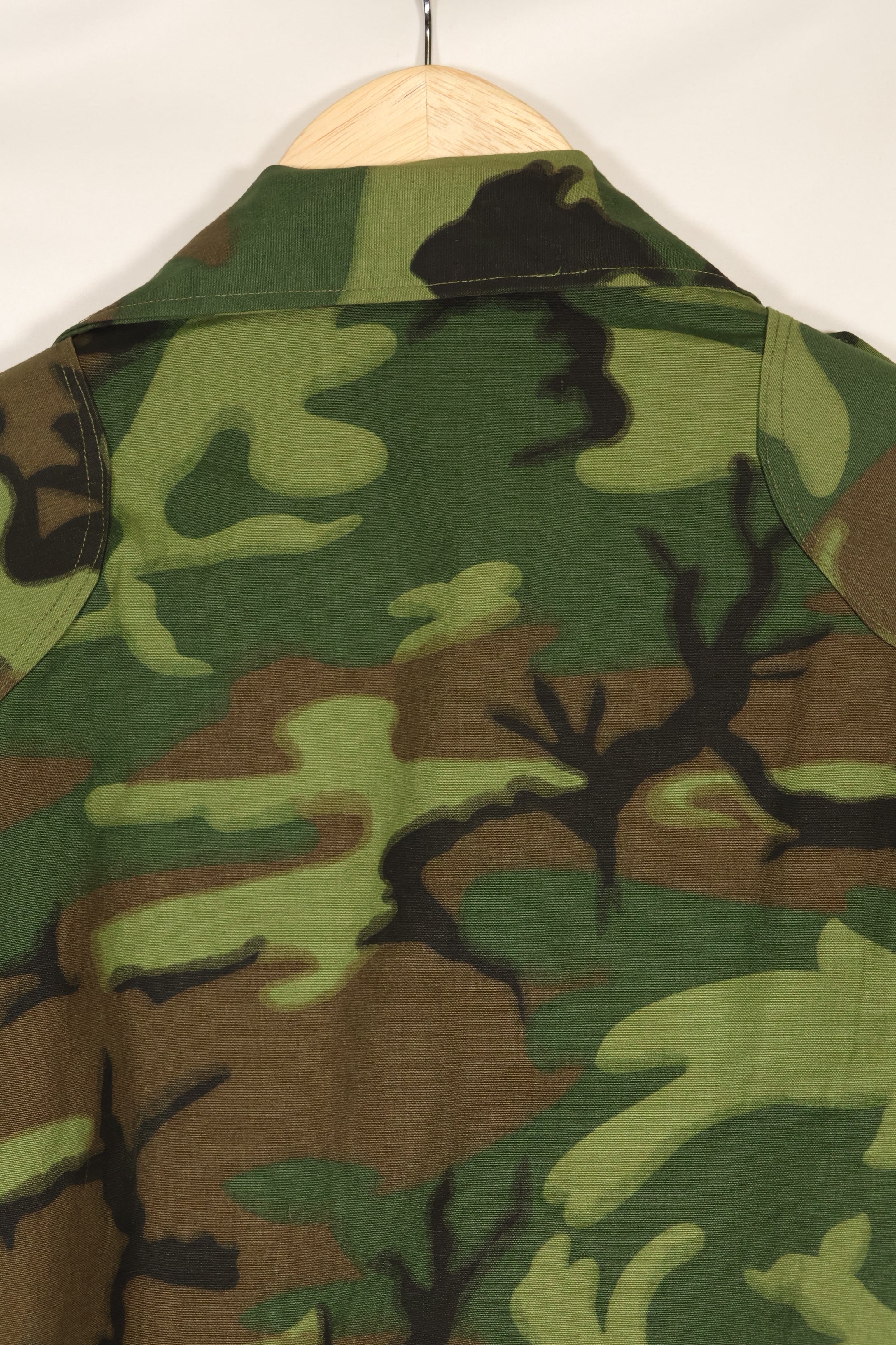Estimated circa 1967 Deadstock US ARMY Advisor ERDL Camouflage Non Rip M59 Cut Shirt Unused