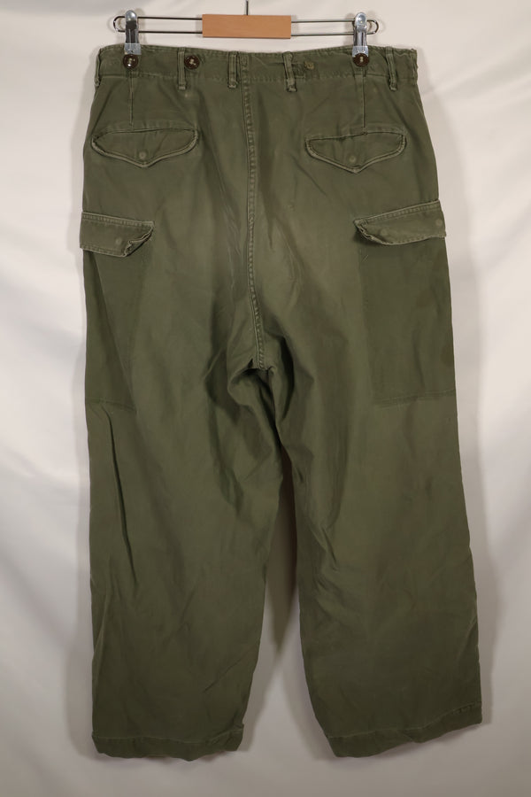 Real 1950s U.S. Army M51 Cotton Field Pants Used M-R
