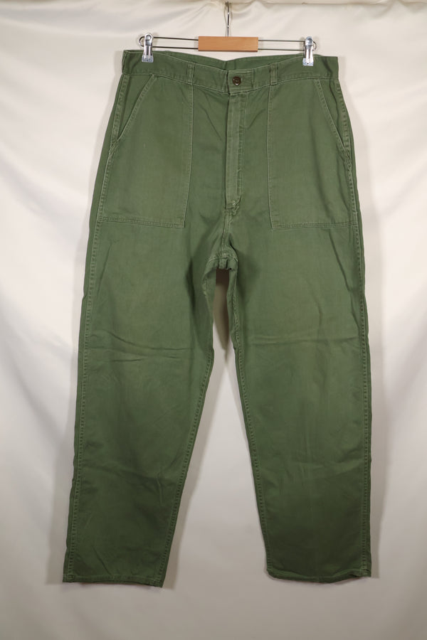 1960 Private Procurement M-L US Army OG-107 Utility Pants Baker Pants Used