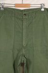 1960 Private Procurement M-L US Army OG-107 Utility Pants Baker Pants Used