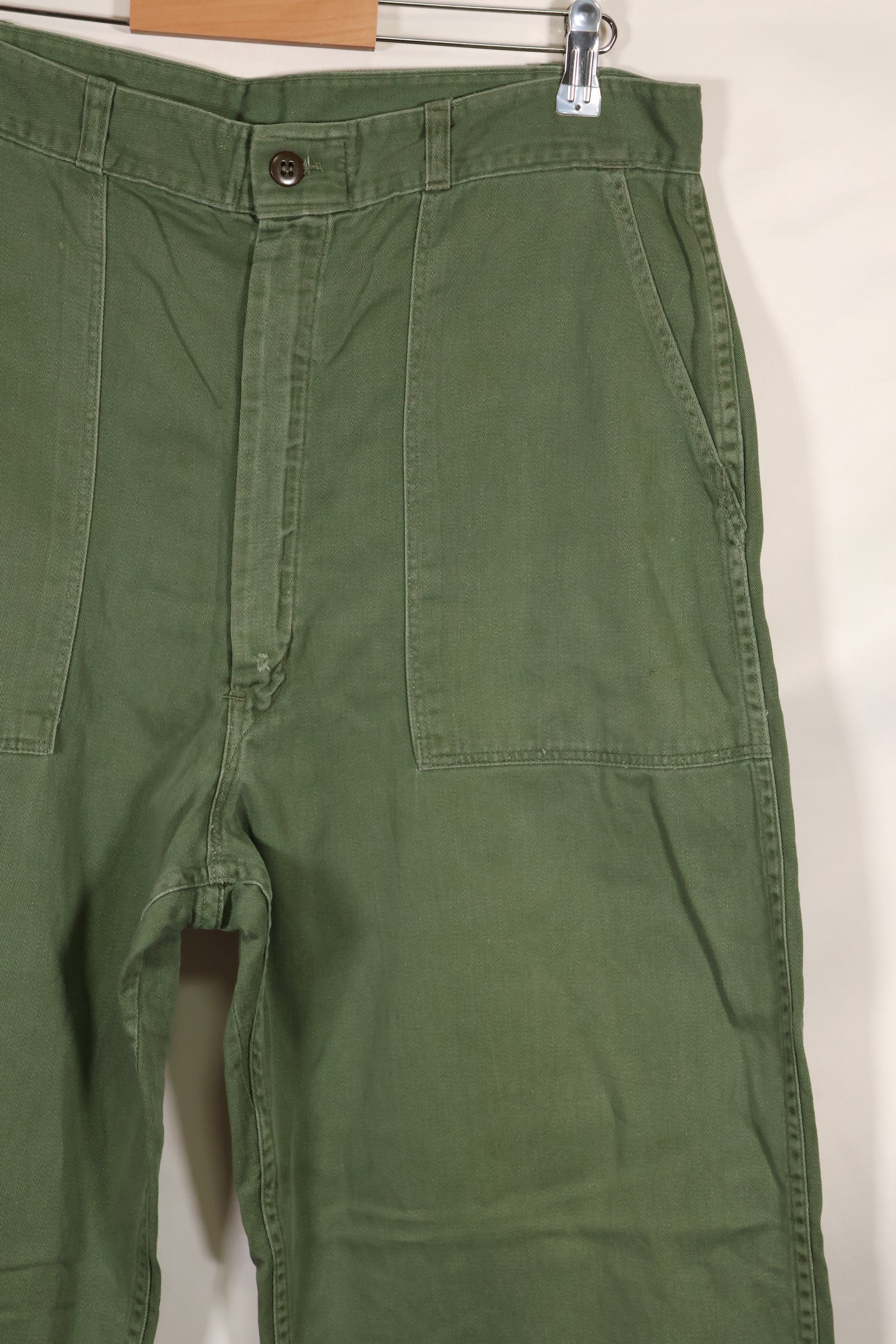 1960 Private Procurement M-L US Army OG-107 Utility Pants Baker Pants Used