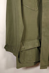 1969 Contract, M-L, 4th Model Jungle Fatigue Jacket, 101st Airborne Division Specification, Used