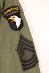 1969 Contract, M-L, 4th Model Jungle Fatigue Jacket, 101st Airborne Division Specification, Used