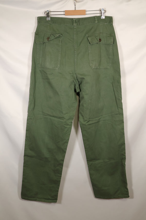 1960 Private Procurement M-L US Army OG-107 Utility Pants Baker Pants Used
