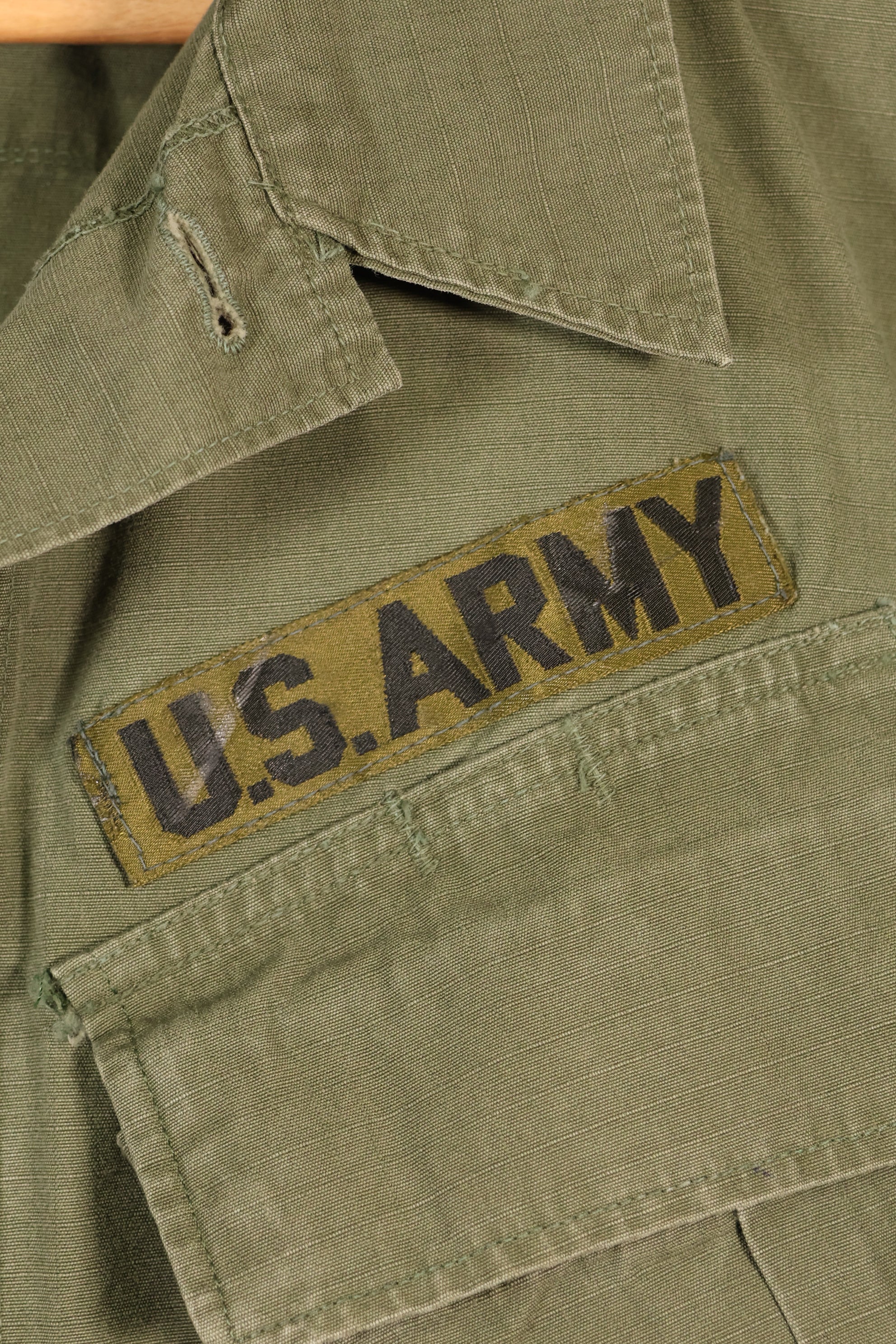 1968 Contract, M-L US Army, 4th Model Jungle Fatigue Jacket, Used