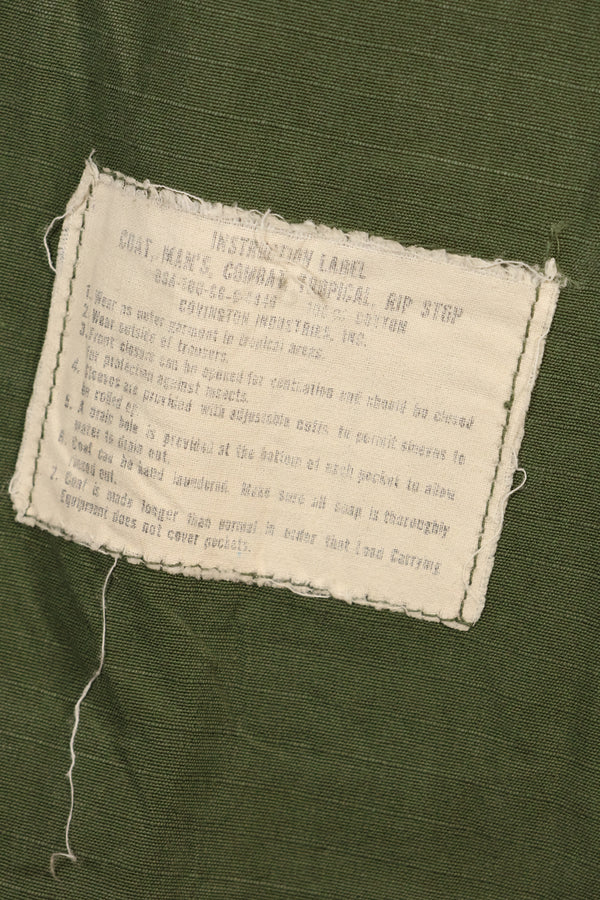 1969 Contract, M-R, 4th Model Jungle Fatigue Jacket, With Aftermarket Patches, Used