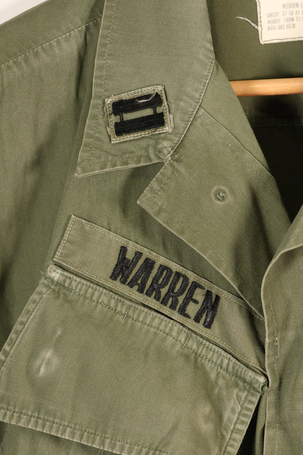 1967 Contract, M-L, 3rd Model Jungle Fatigue Jacket, USAF, Customized by Owner, Used
