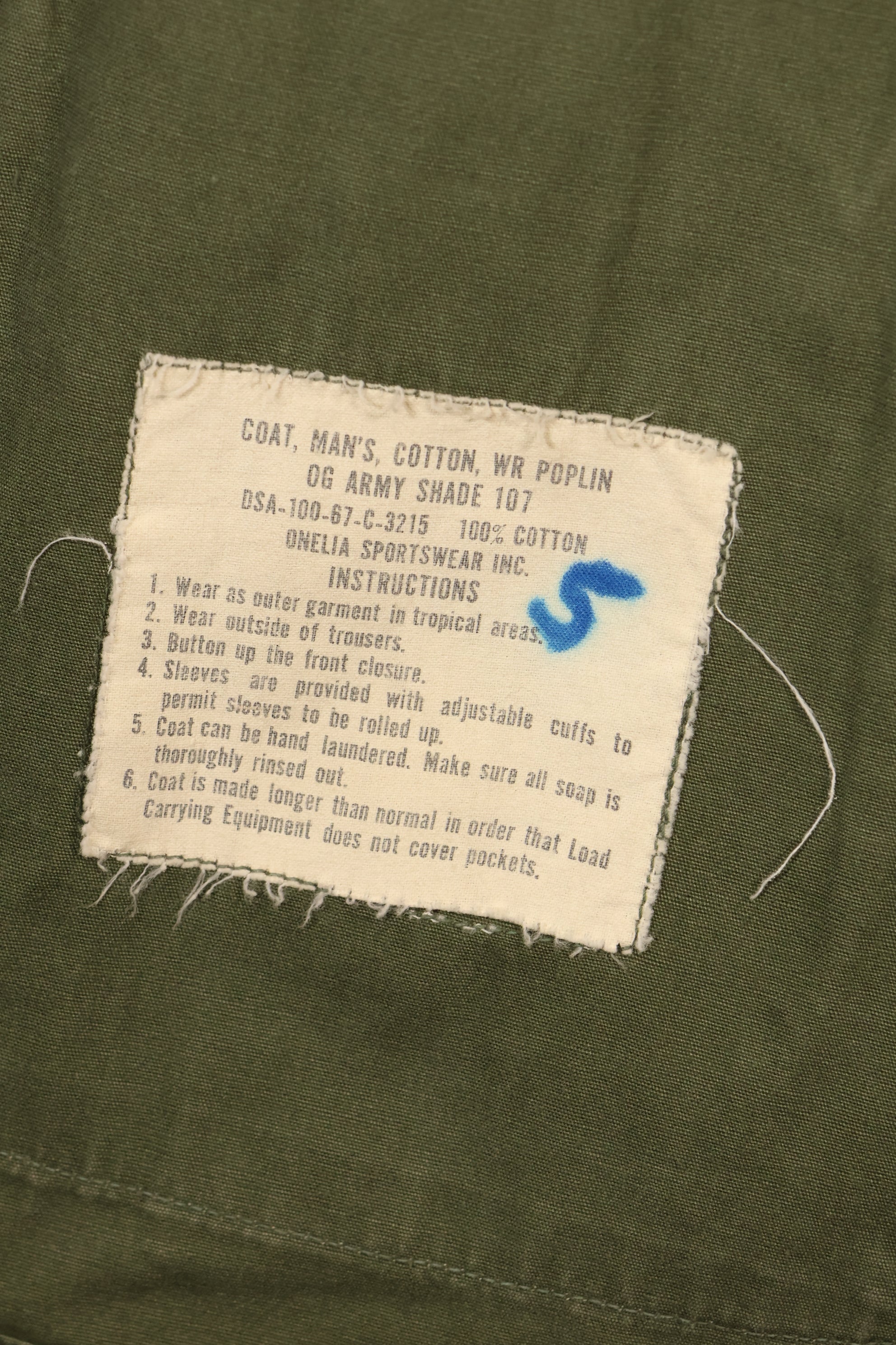 1967 Contract, M-L, 3rd Model Jungle Fatigue Jacket, USAF, Customized by Owner, Used