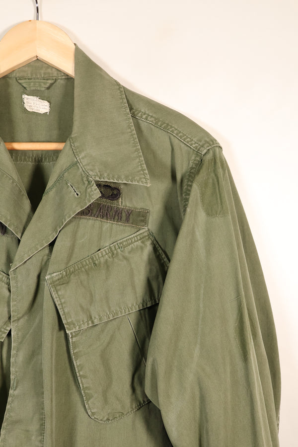 1967 Contract, M-R, U.S. Army, 3rd Model Jungle Fatigue Jacket, with Patches, Used