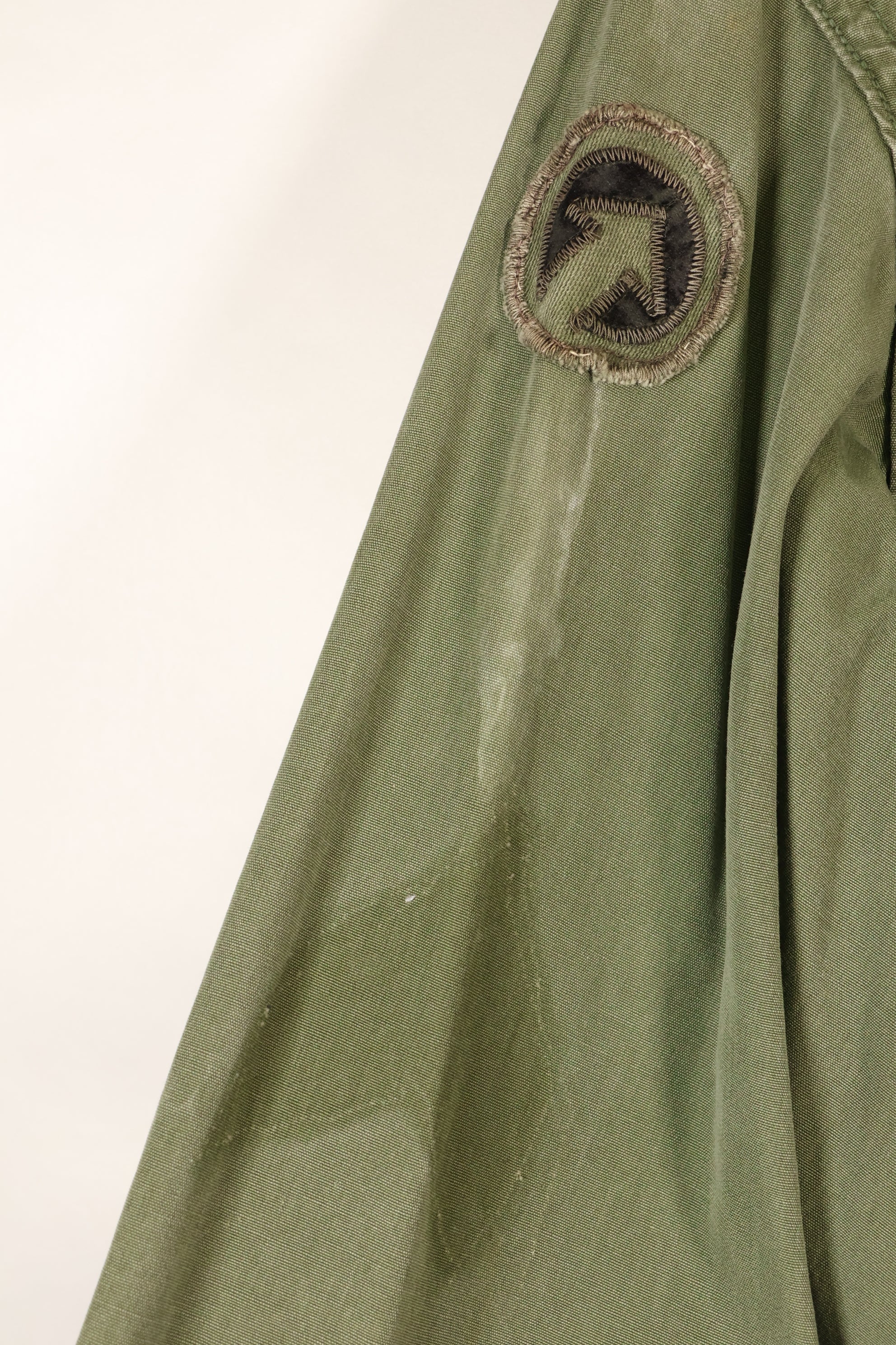 1967 Contract, M-R, U.S. Army, 3rd Model Jungle Fatigue Jacket, with Patches, Used