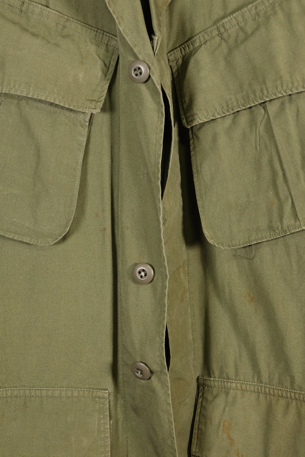 1966–67 Contract X-S-R Non-Ripstop 3rd Model Jungle Fatigue Jacket—Rare Item—Used