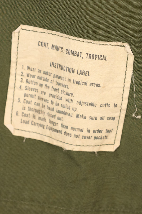 1966–67 Contract X-S-R Non-Ripstop 3rd Model Jungle Fatigue Jacket—Rare Item—Used