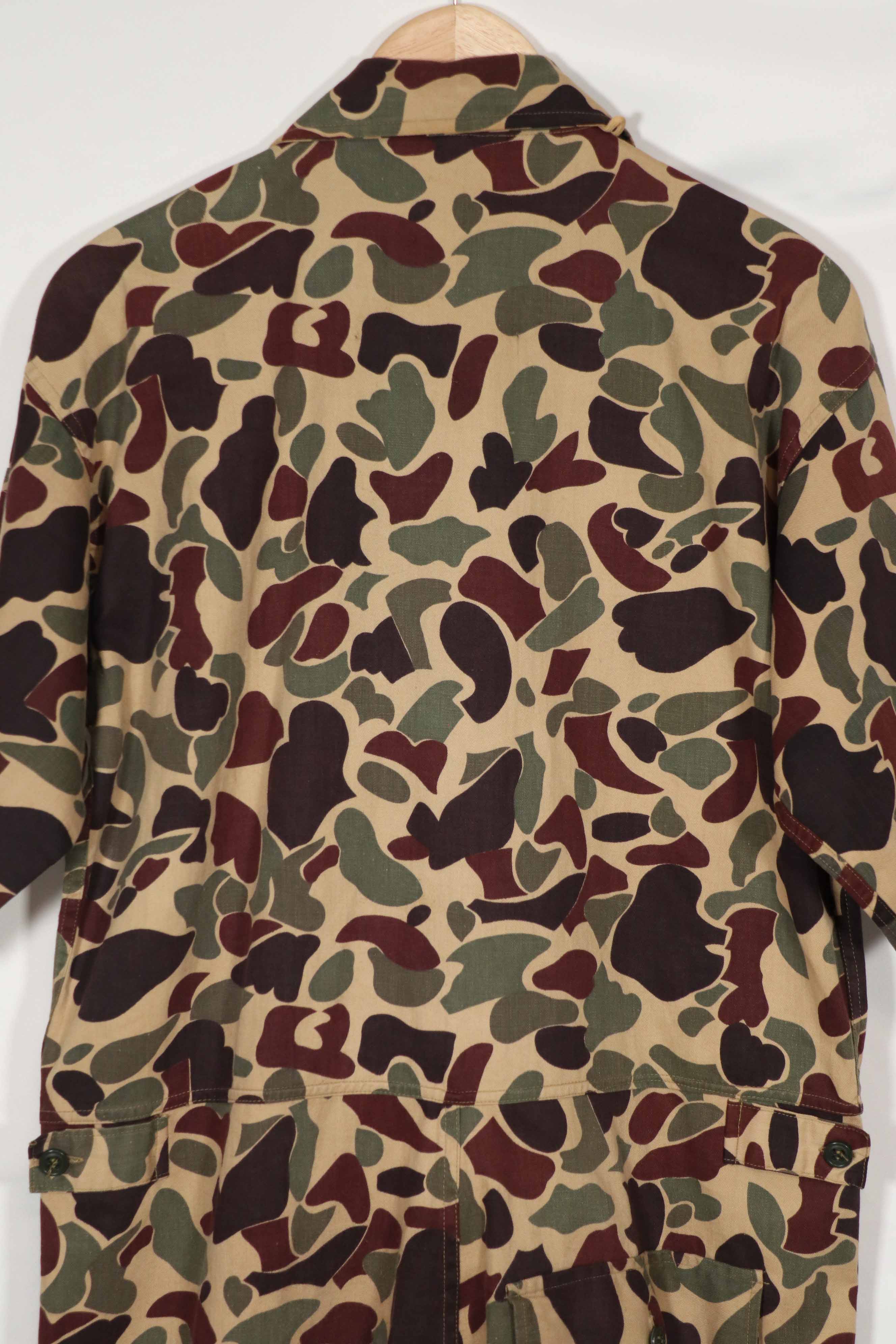 Real Japanese Beogum camouflage locally made duck hunter flight suit, almost unused.