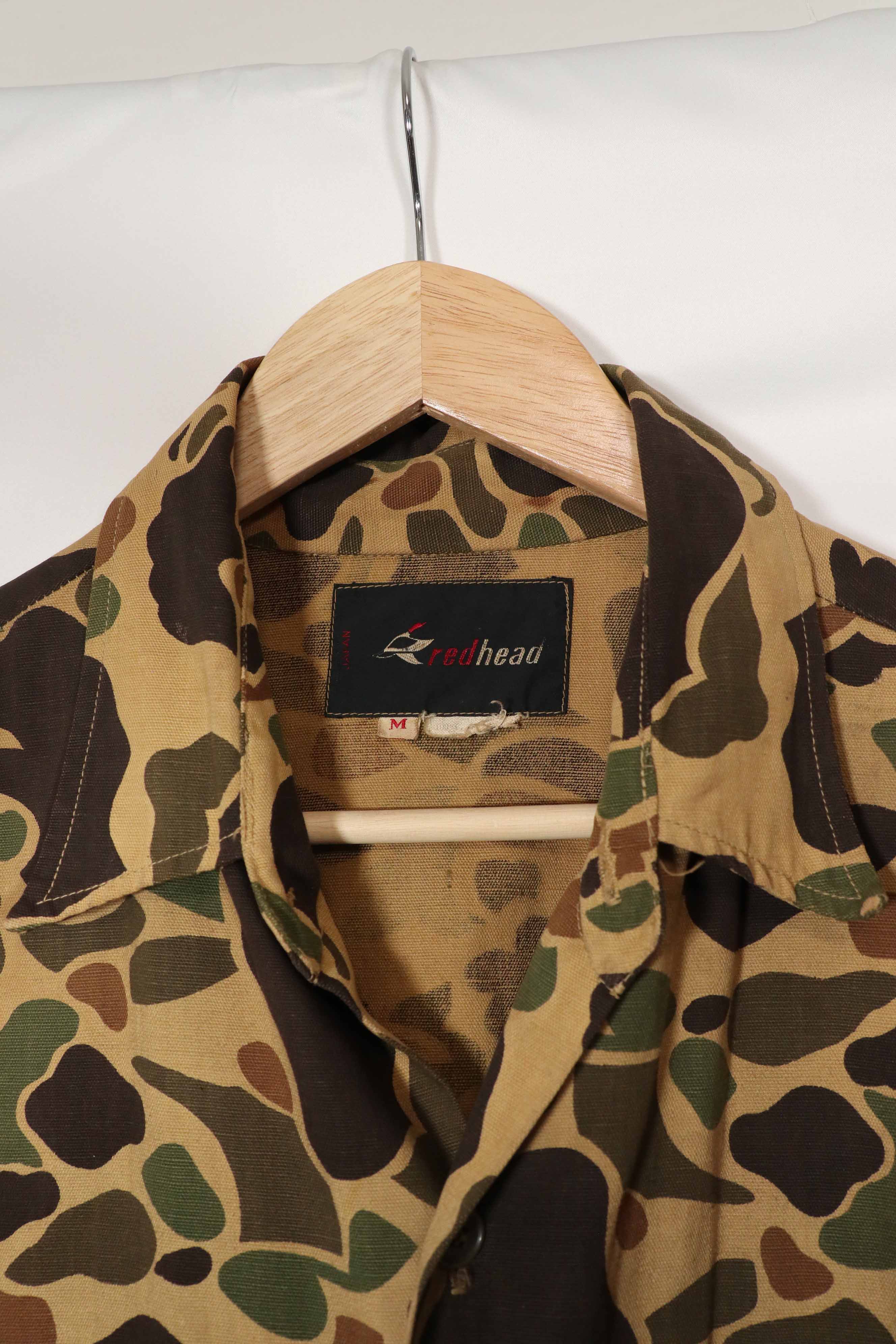 Civilian READ HEAD hunting jacket made in Japan, frogskin camouflage, 1970s vintage.