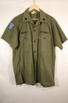 Late 1960s | LARGE | PX Item | Privately Sourced | OG-107 | Utility Shirt | Navy Advisor Replica | Used