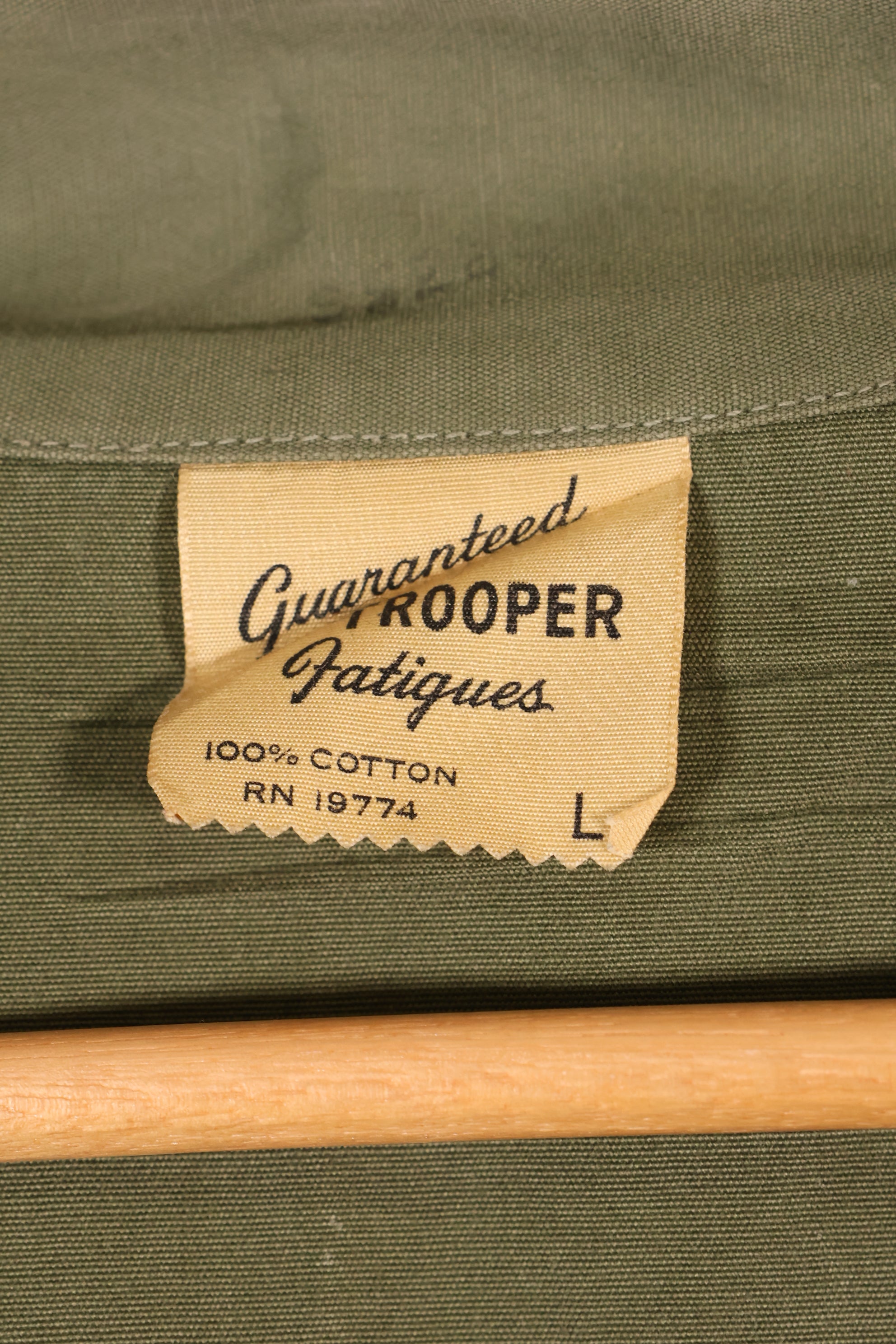 Late 1960s | LARGE | PX Item | Privately Sourced | OG-107 | Utility Shirt | Navy Advisor Replica | Used