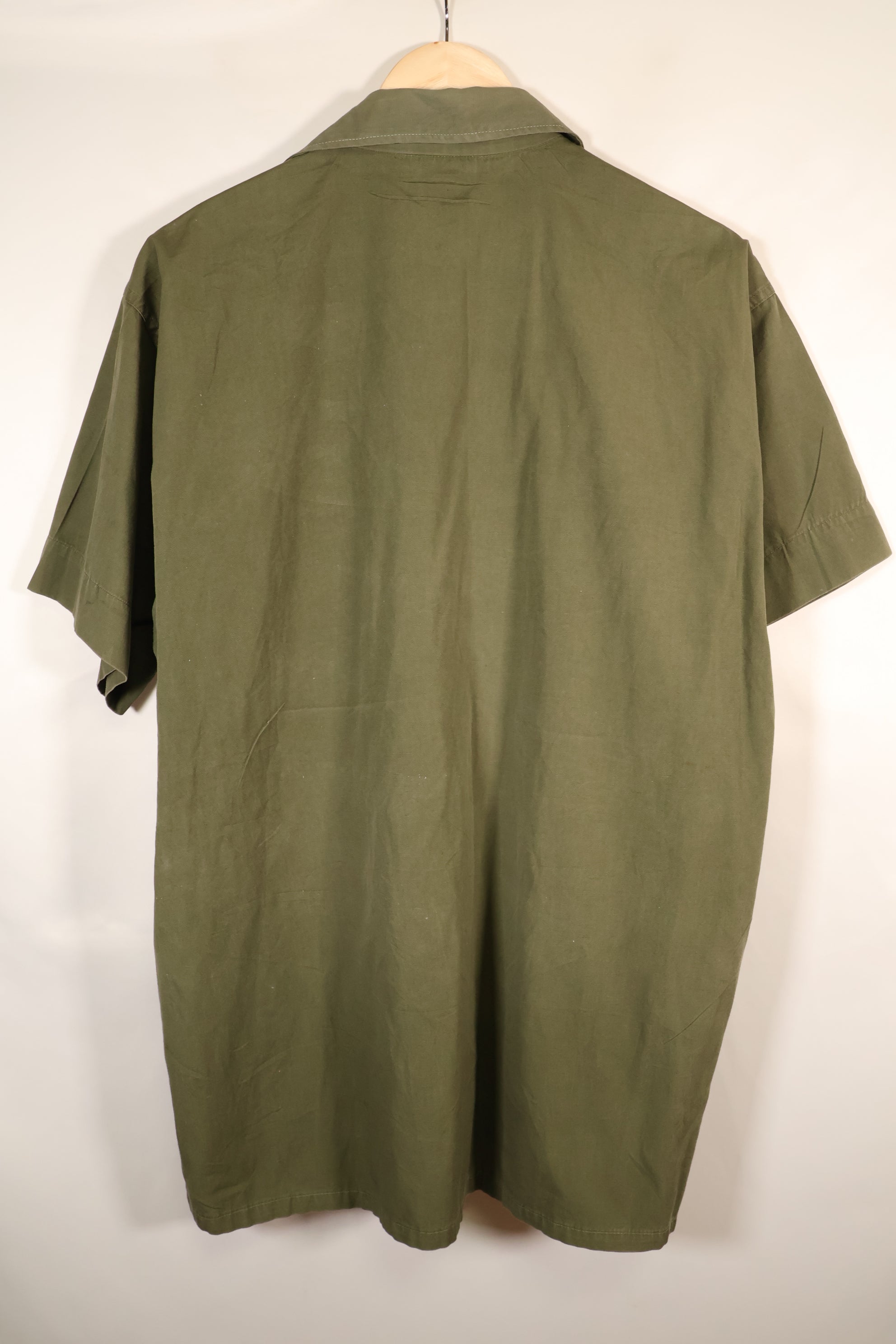 Late 1960s | LARGE | PX Item | Privately Sourced | OG-107 | Utility Shirt | Navy Advisor Replica | Used