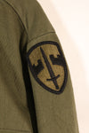 1960s, Estimated Size: MEDIUM, OG-107, Utility Shirt, Rare Cut, Retrofitted Patch, Used