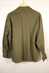 1960s, Estimated Size: MEDIUM, OG-107, Utility Shirt, Rare Cut, Retrofitted Patch, Used