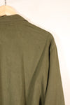 1960s, Estimated Size: MEDIUM, OG-107, Utility Shirt, Rare Cut, Retrofitted Patch, Used