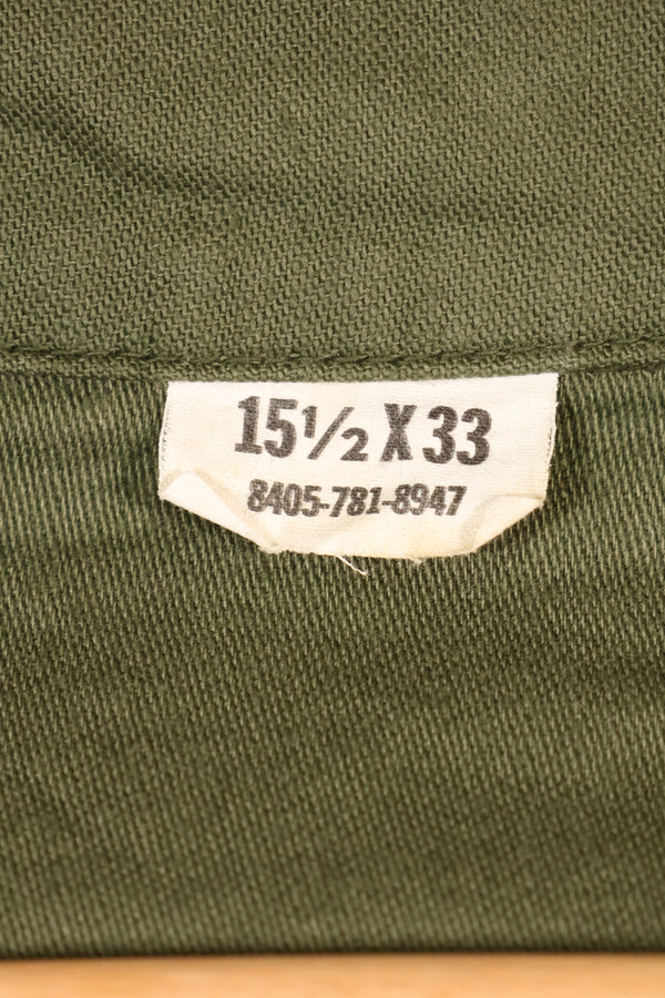 1971 Contract, 15 1/2 x 33, OG-107, Utility Shirt, Good Condition, Used