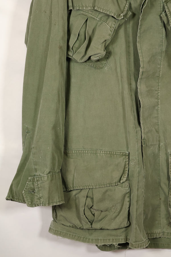 circa 1967-68 size unknown 3rd model jungle fatigues jacket, used, released by a movie company.