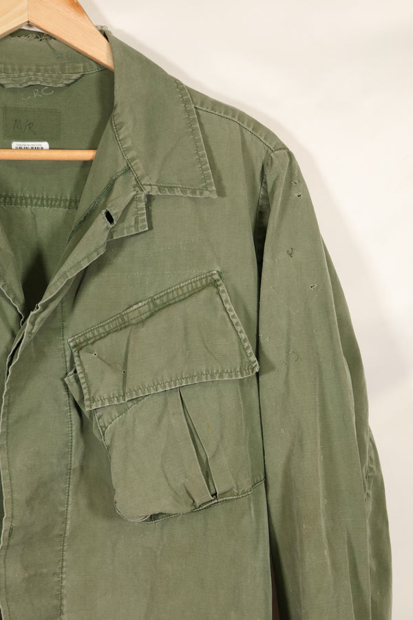 circa 1967-68 size unknown 3rd model jungle fatigues jacket, used, released by a movie company.