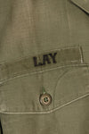 Late 1960s Contract Item, 16 1/2 x 32, OG-107, Utility Shirt with Patch, Used
