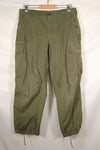 Circa 1967-68 M-S Size 4th Model Jungle Fatigue Pants, Used, Released by Film Company A