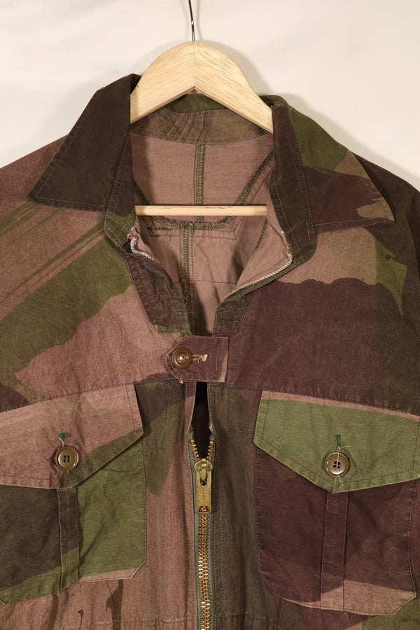 1940s, WWII, British Army, Windproof Camouflage Smock, Modified, Indochina War Replica, Post-war modifications, Used