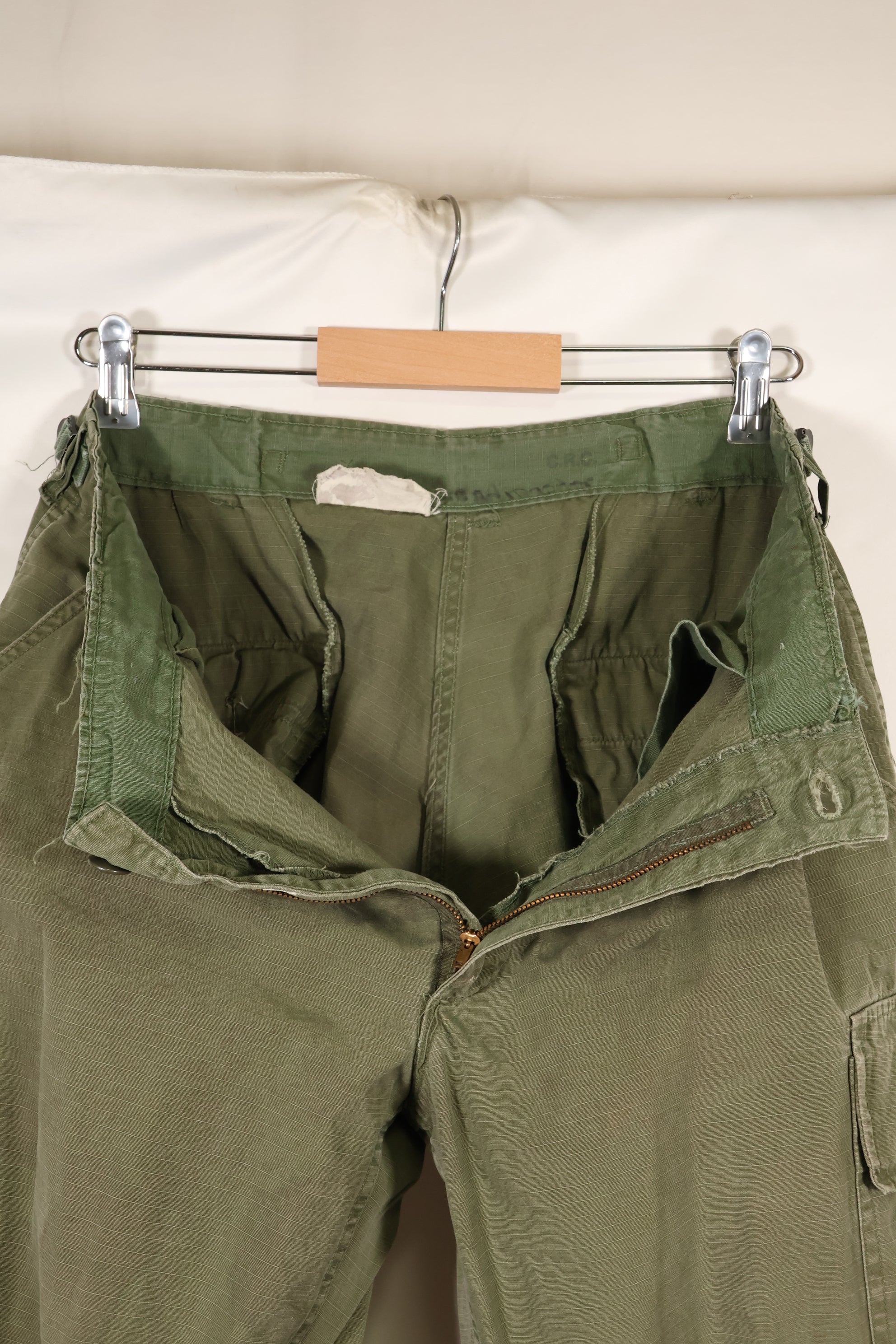 Circa 1967-68 M-S Size 4th Model Jungle Fatigue Pants, Used, Released by Film Company A