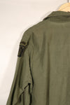 Late 1960s Contract Item, 16 1/2 x 32, OG-107, Utility Shirt with Patch, Used