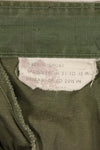Circa 1967-68 M-S Size 4th Model Jungle Fatigue Pants, Used, Released by Film Company A