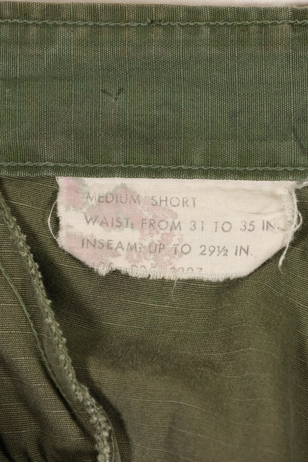 Circa 1967-68 M-S Size 4th Model Jungle Fatigue Pants, Used, Released by Film Company A