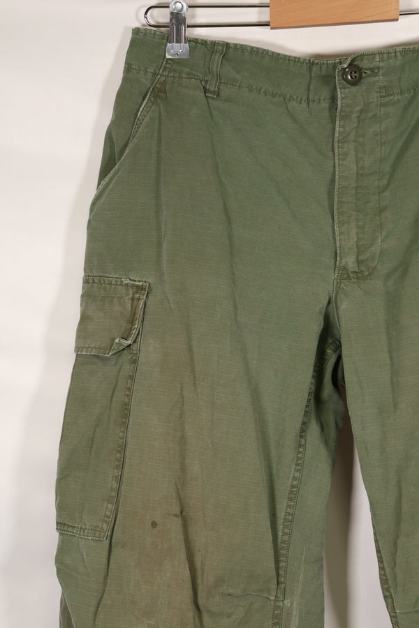Circa 1967-68 M-S size 4th Model Jungle Fatigue pants, used, released by a movie company.